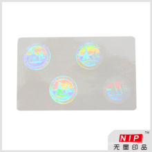 Round Transparent Hologram Labels with Authentic Background